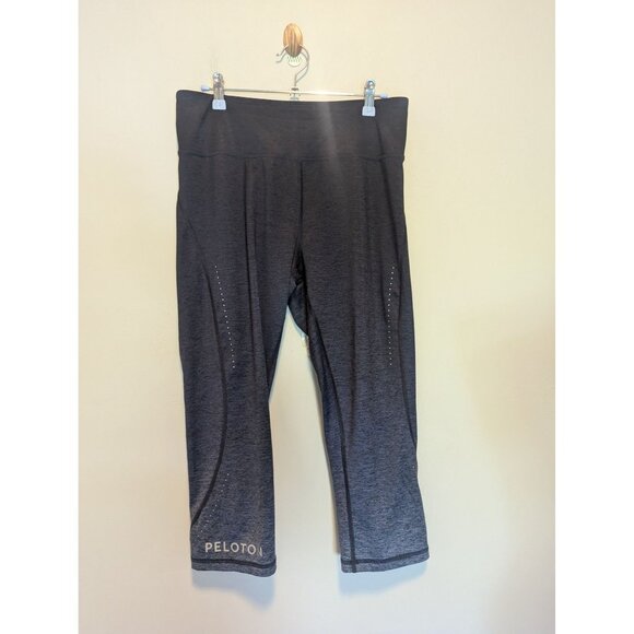 Peloton Womens Gray Capri Leggings By Shape L Polyester/Spandex Blend - Picture 1 of 3